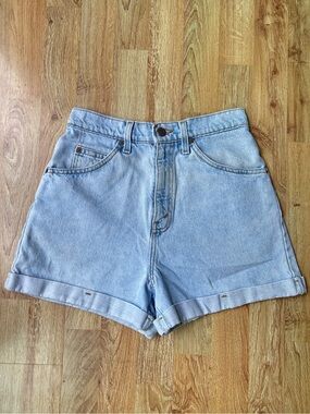 LEVI’S 954 Vintage Orange Tab High Rise Denim Cuffed Shorts Juniors Size 7